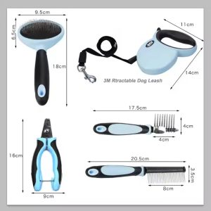 Pet Grooming Kit (Brush, Nail Clipper, etc.)