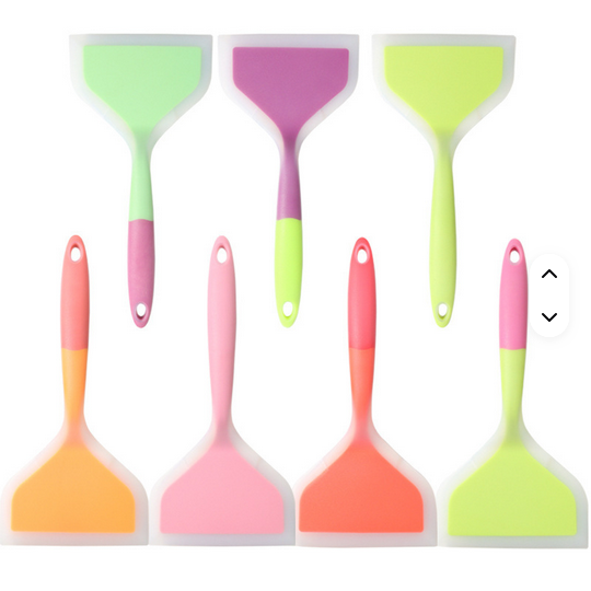 Non-Slip Heat Resistant Silicone Spatula Set (3-Piece)