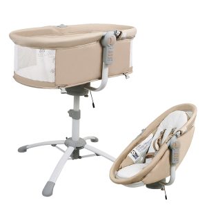 Electric Baby Swing Bed | Smart Swinging Baby Crib with Music & Timer | Portable Baby Cot for Infants